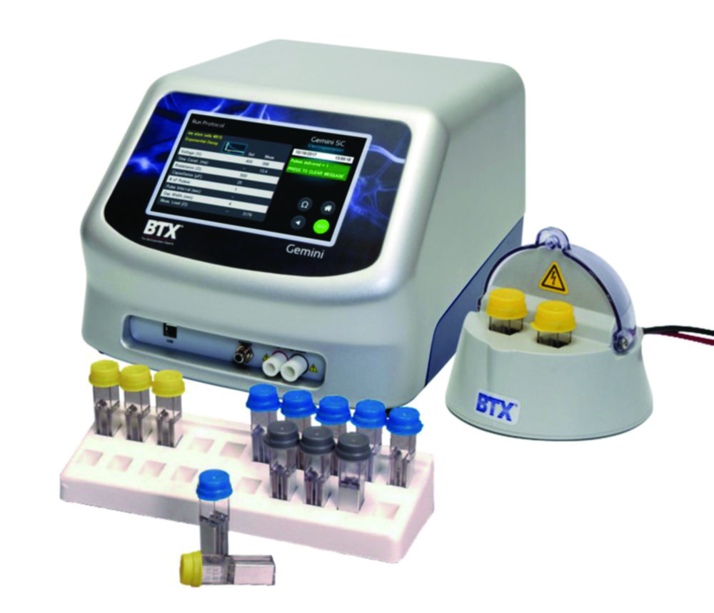Electroporation system Gemini Twin Wave SC, Complete system