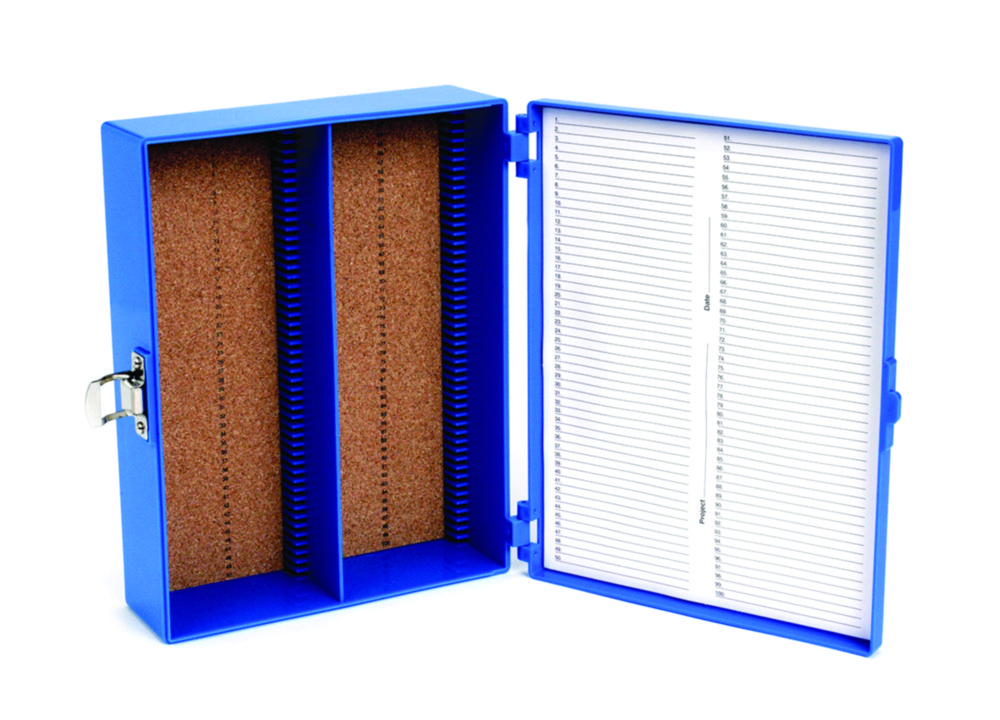 Microscope slide boxes, ABS, for large slides