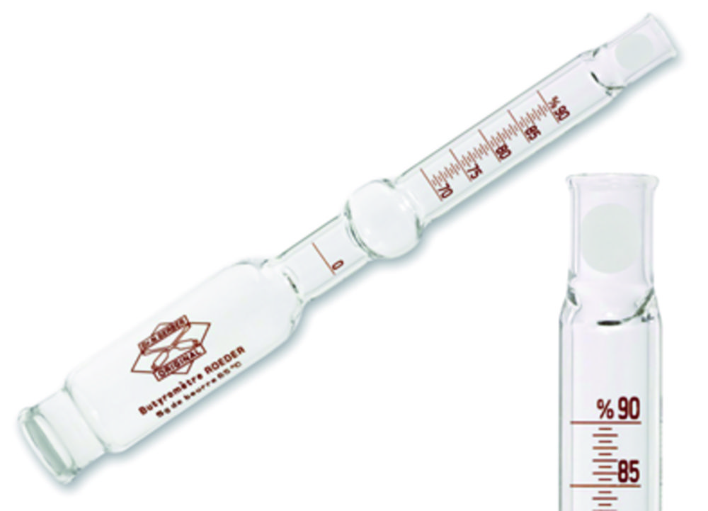 Butter butyrometer, according Roeder