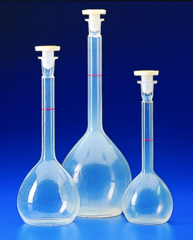 Flasks, volumetric, PMP (TPX)