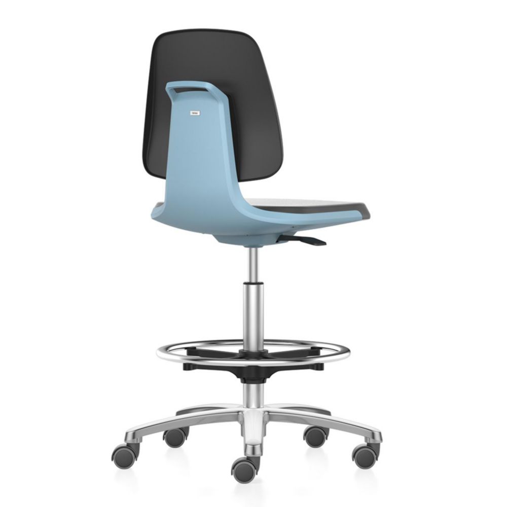 Labsit 4 laboratory chairs, with seat-stop castors and foot ring