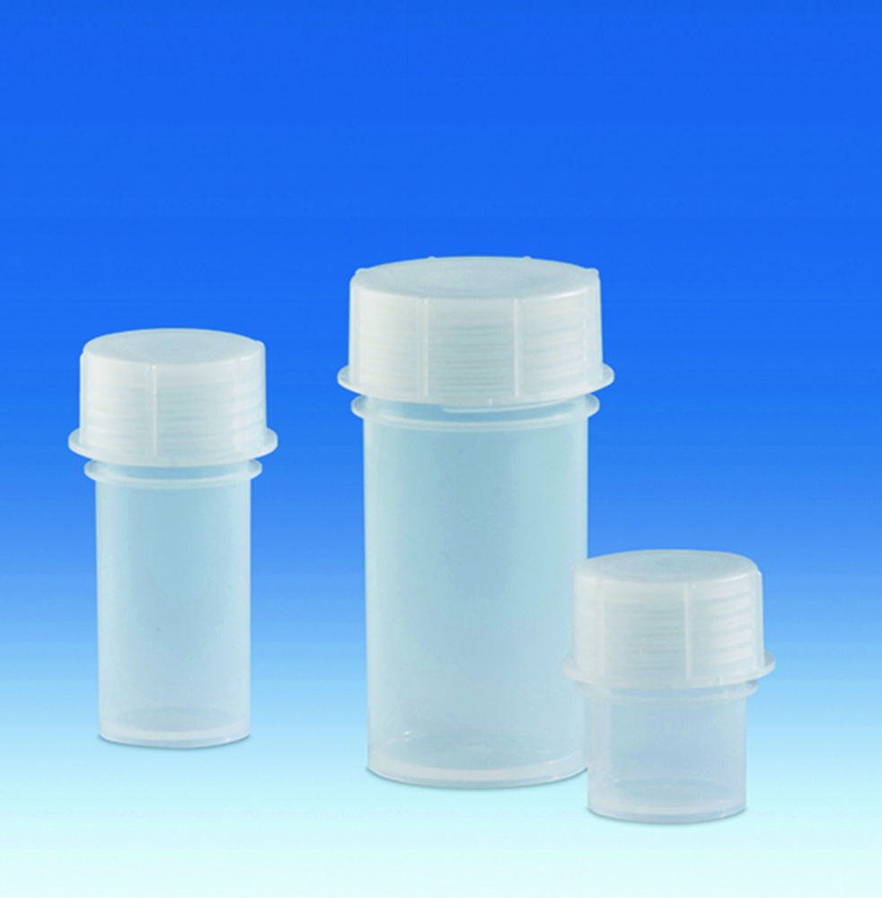 Jars with screw cap, PP