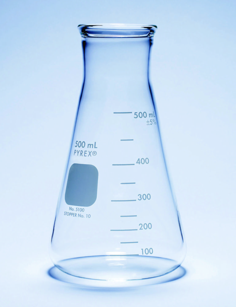 Erlenmeyer flasks, wide neck, heavy duty, Pyrex®