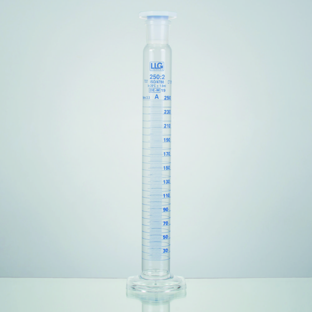 LLG-Mixing cylinders, borosilicate glass 3.3, tall form, class A