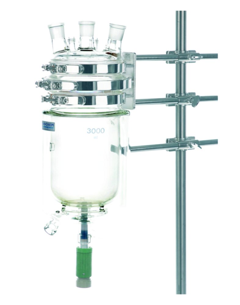 PF - laboratory-flange triple clamp, 18/10 stainless steel