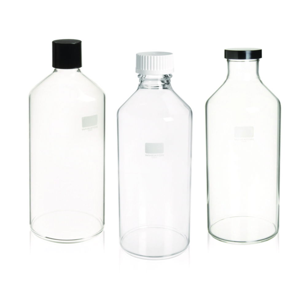 Roller bottles WHEATON®, borosilicate glass, with phenolic resin screw cap