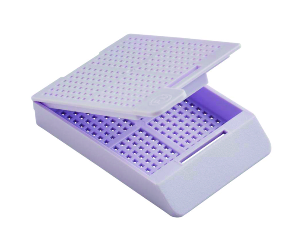 Embedding cassettes PrintMate, pore style square, with loose lid