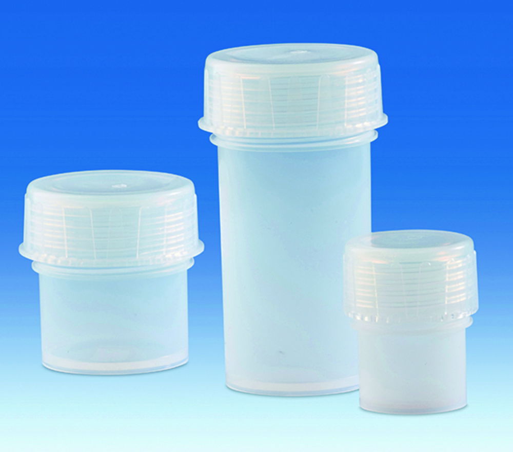 Sample jars with screw cap, PFA