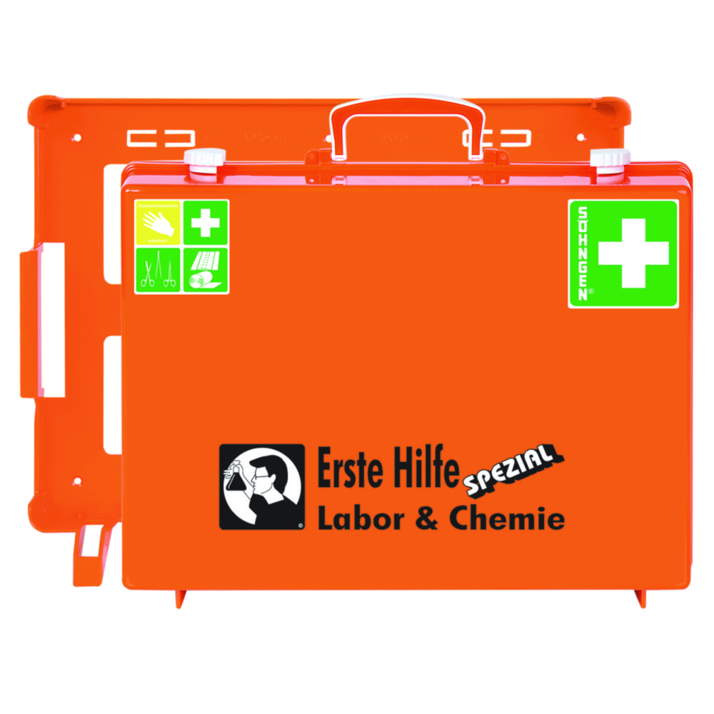 First Aid Kit Special for Laboratories and Chemistry