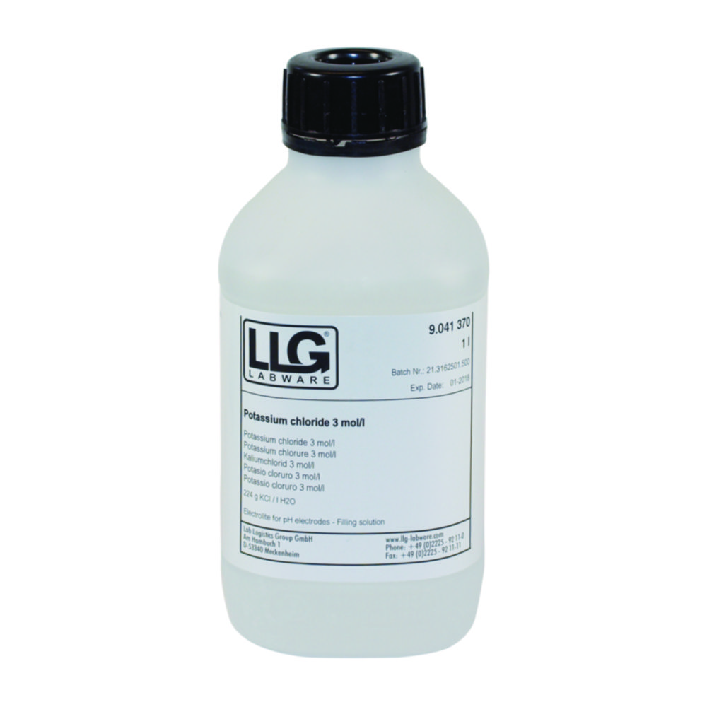 LLG-Electrolyte solutions, KCl