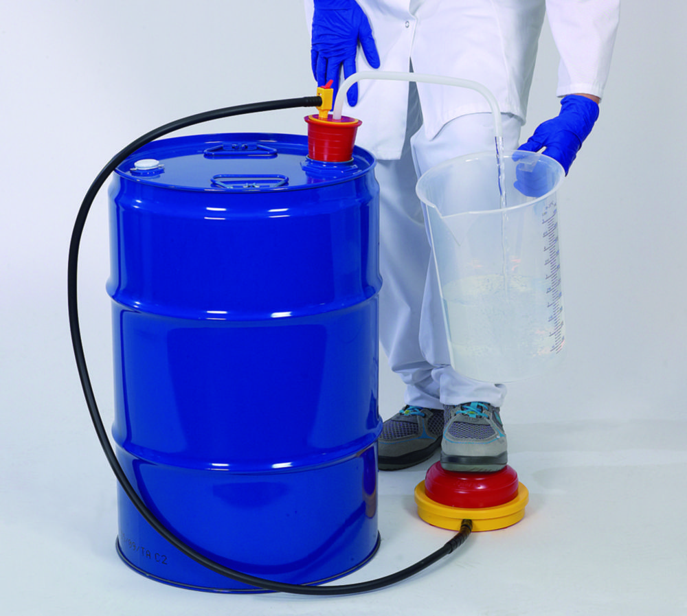 Disposable foot pumps OTAL®, with PE conveying pipes