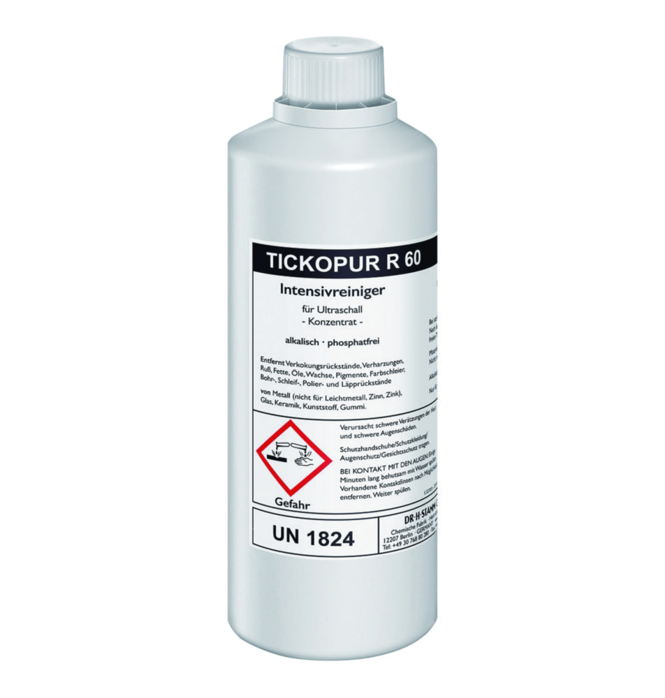 Concentrates for ultrasonic baths TICKOPUR R 60