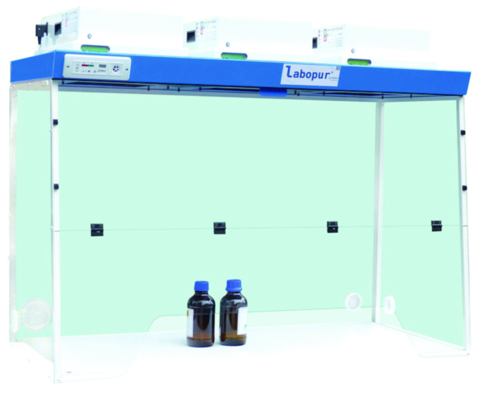 Fume Hoods LABOPUR® H Series, larger trapezoidal opening, 3 filter units
