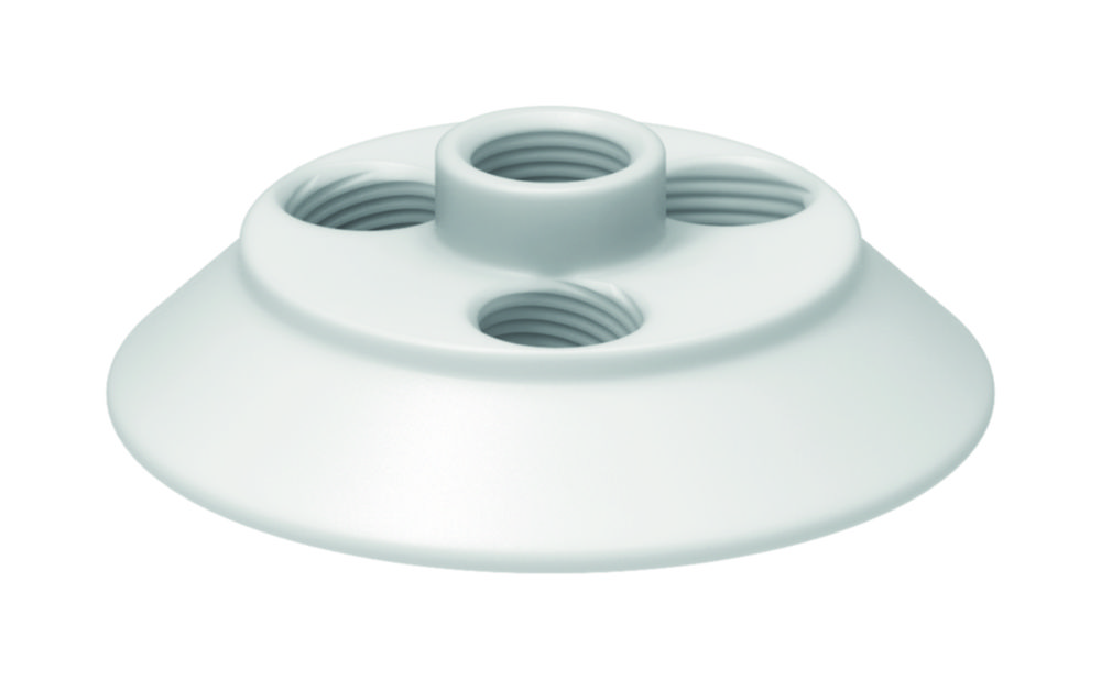 Flat flange lids, PTFE, DN 60, Typ 2