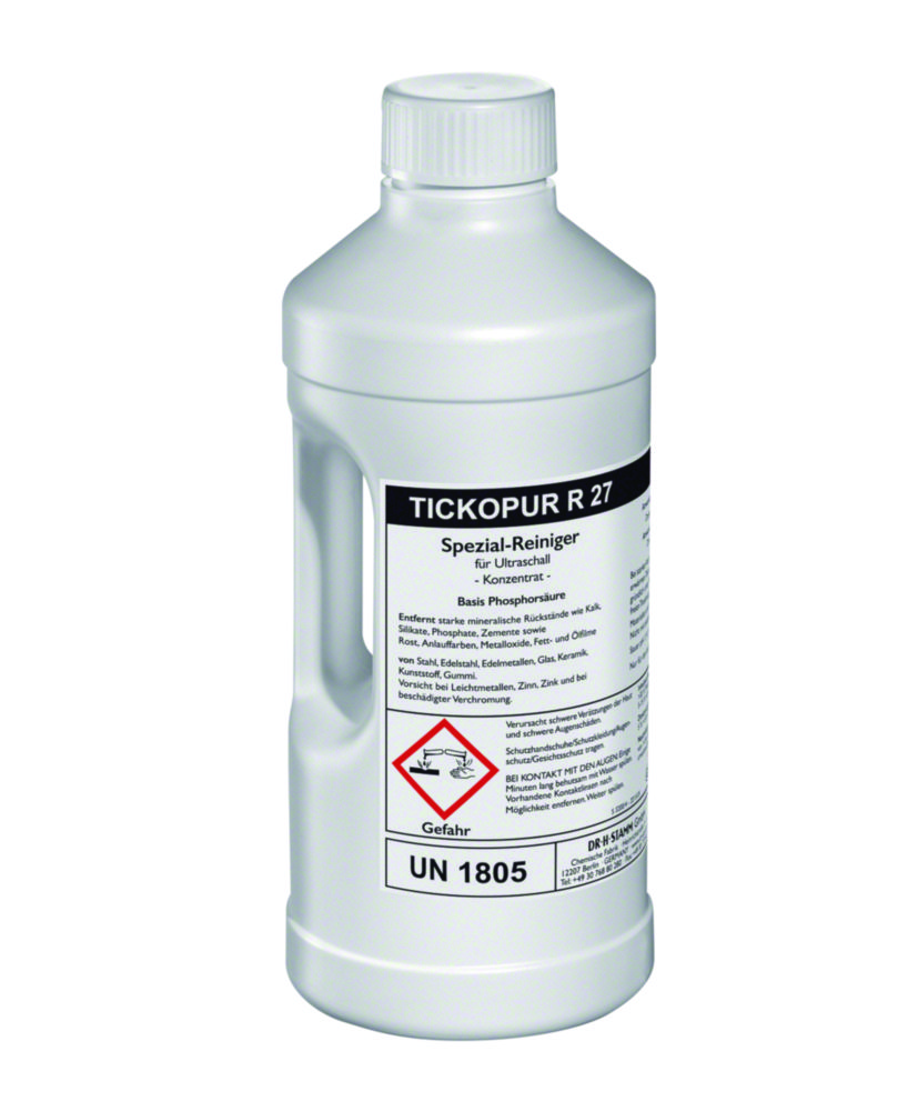 Concentrates for ultrasonic baths TICKOPUR R 27