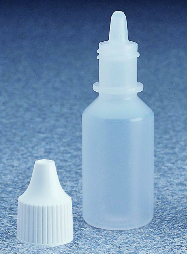 Dropper bottles Nalgene™, LDPE, with coloured caps
