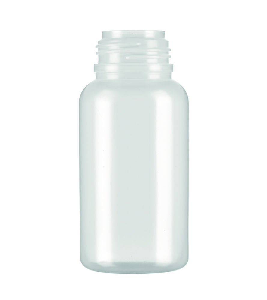 Wide-mouth bottles without closure, series 303, LDPE