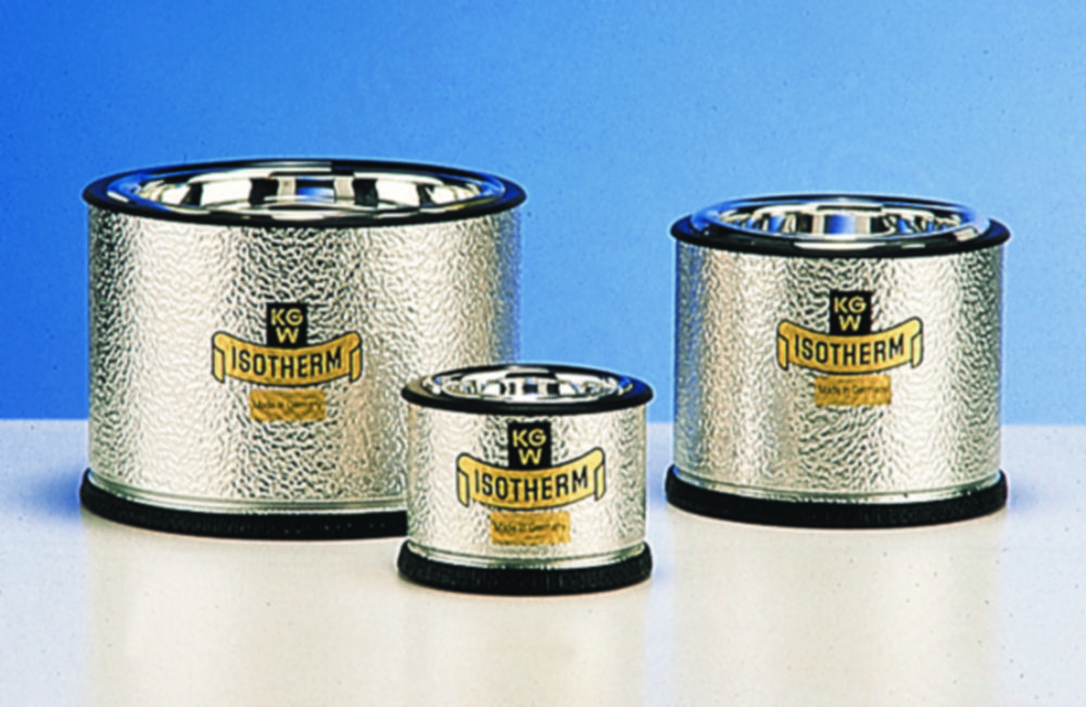 Dewar flasks, shallow form, for CO2 and LN2