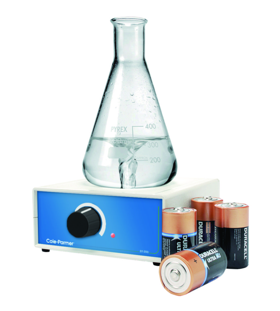 Magnetic stirrer ST-200-P, with battery operation.