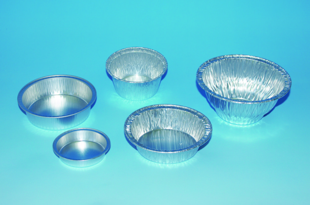 Aluminium containers, round