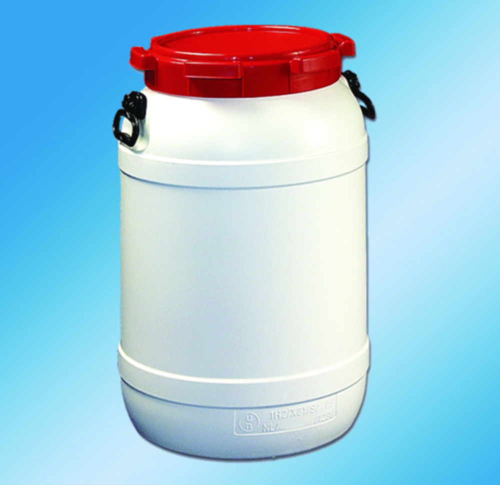 Kegs, wide mouth, HDPE, with UN-approval