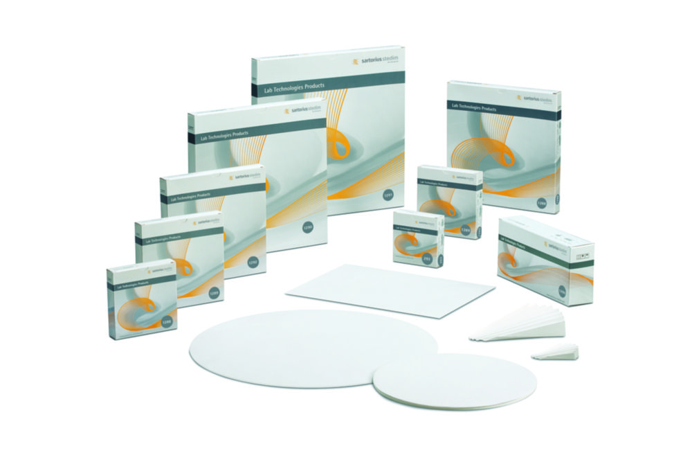 Filter paper grade 1291, qualitative, folded filters