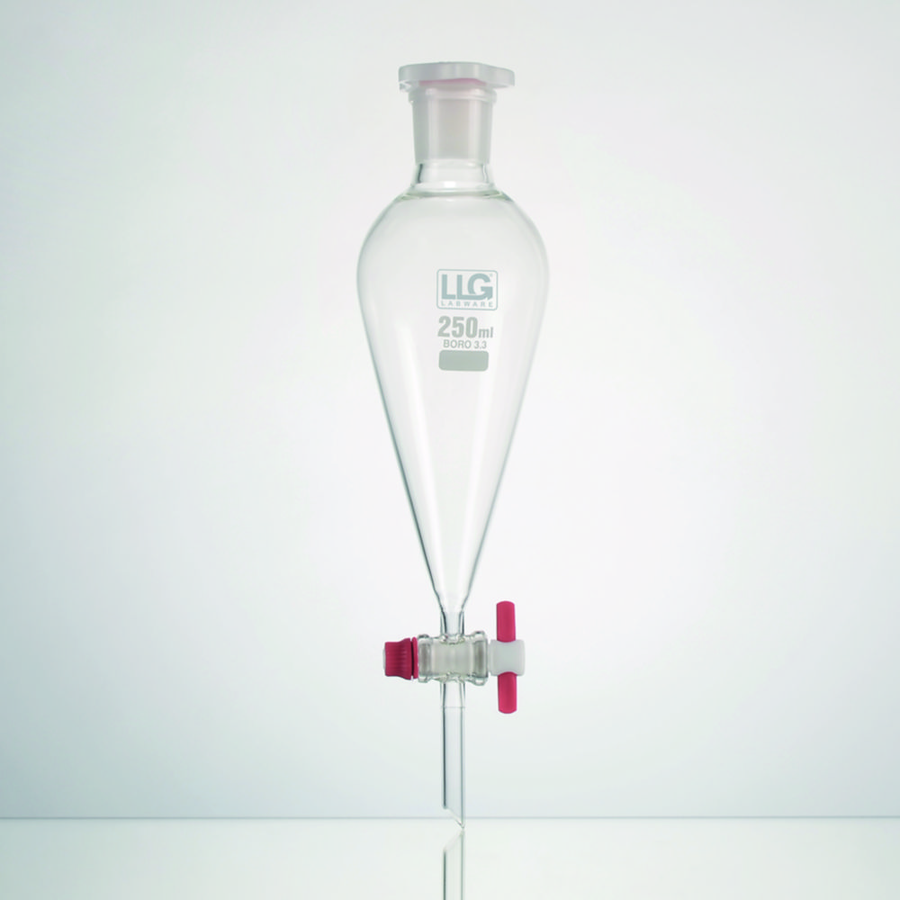 LLG-Separating funnel, conical, borosilicate glass 3.3
