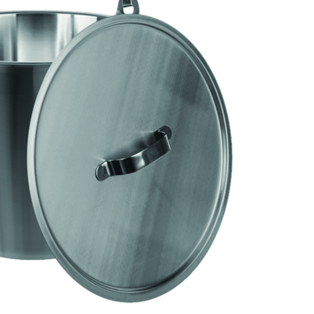 Lids for buckets, 18/10 steel