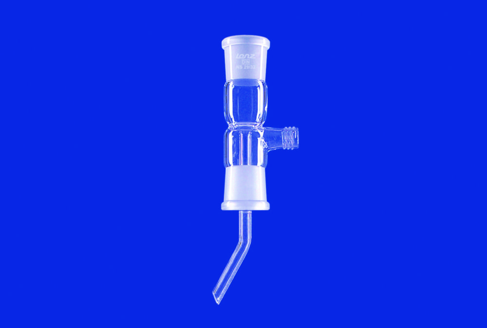 Adapters for distilling receivers acc. to Bredt, DURAN® tubing, straight