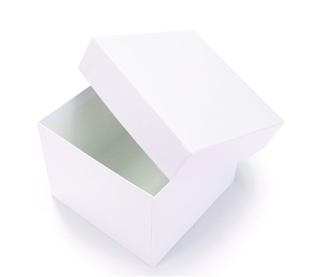 LLG-Cryogenic storage boxes, plastic coated, white, without divider