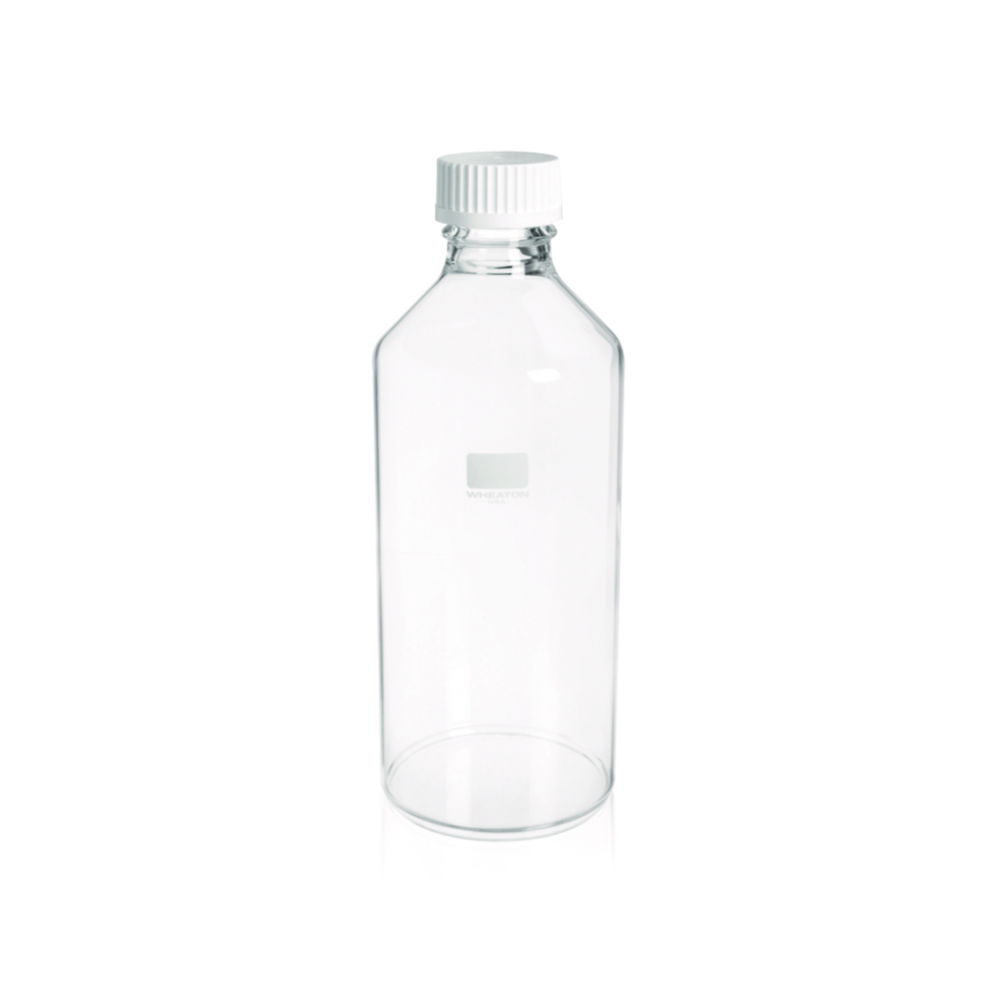 Roller bottles WHEATON®, borosilicate glass, with screw cap, PP
