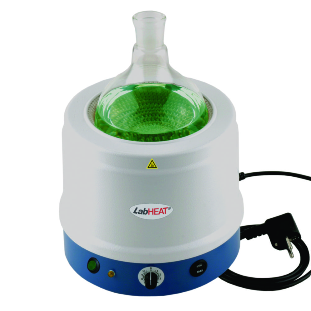 Metal-cased heating mantles series KM-ME, with controller