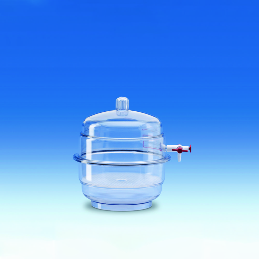 Desiccators with stopcock, PC