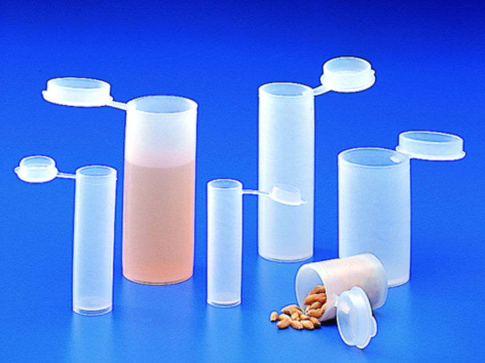 Jars with snap cap, PE