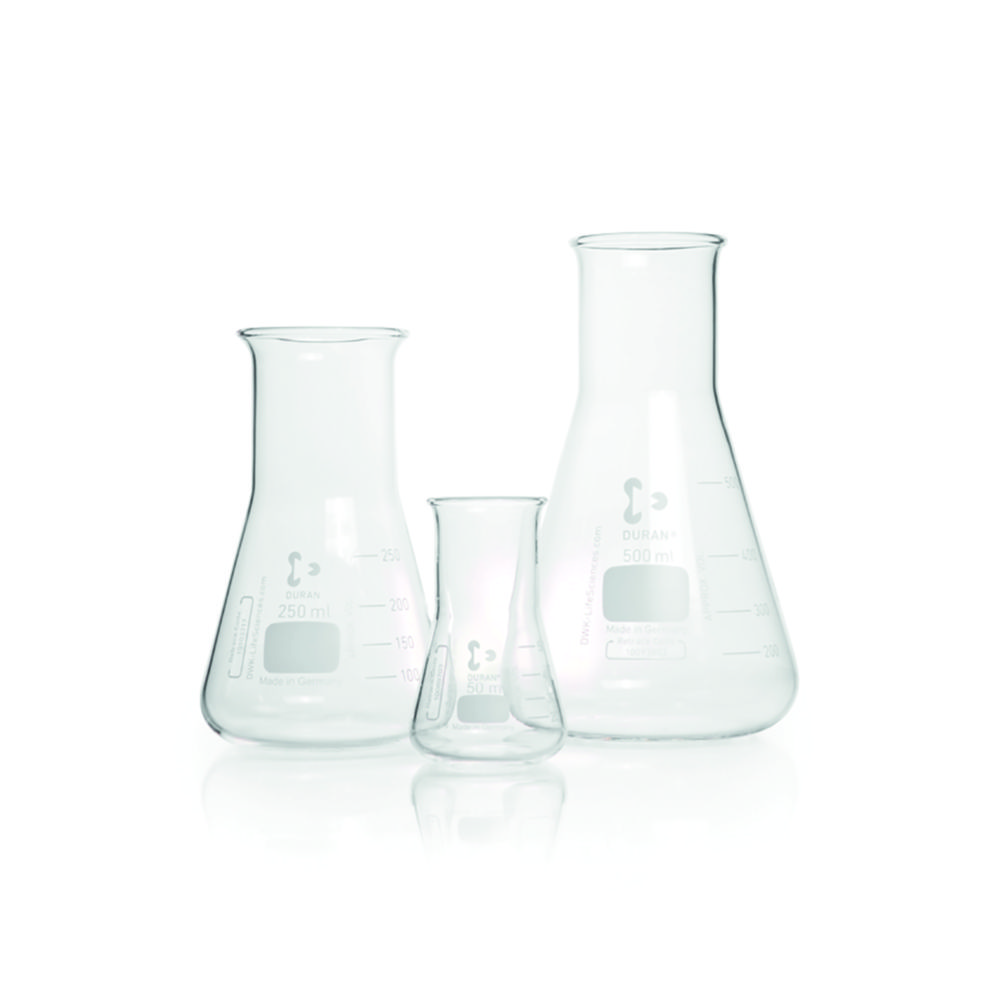 Erlenmeyer flasks, DURAN®, wide neck