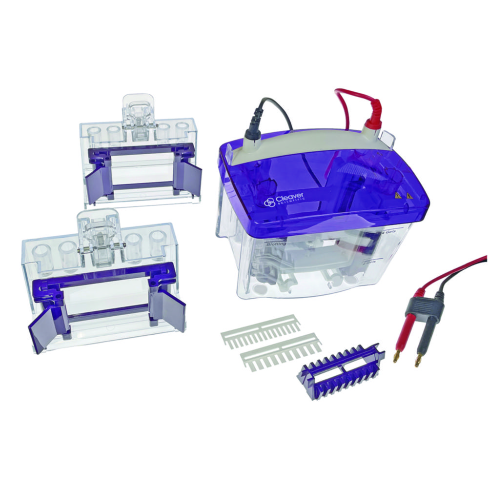 Gel electrophoresis tank proPAGE 4 package, gel thickness 1 mm, with power supply