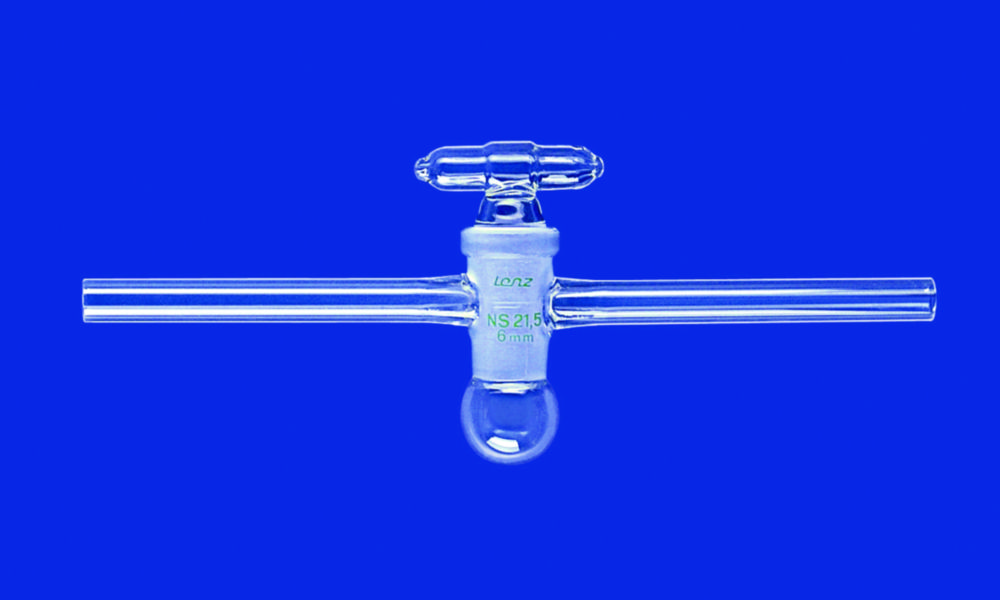 Vacuum stopcocks, one-way, borosilicate glass 3.3, straight
