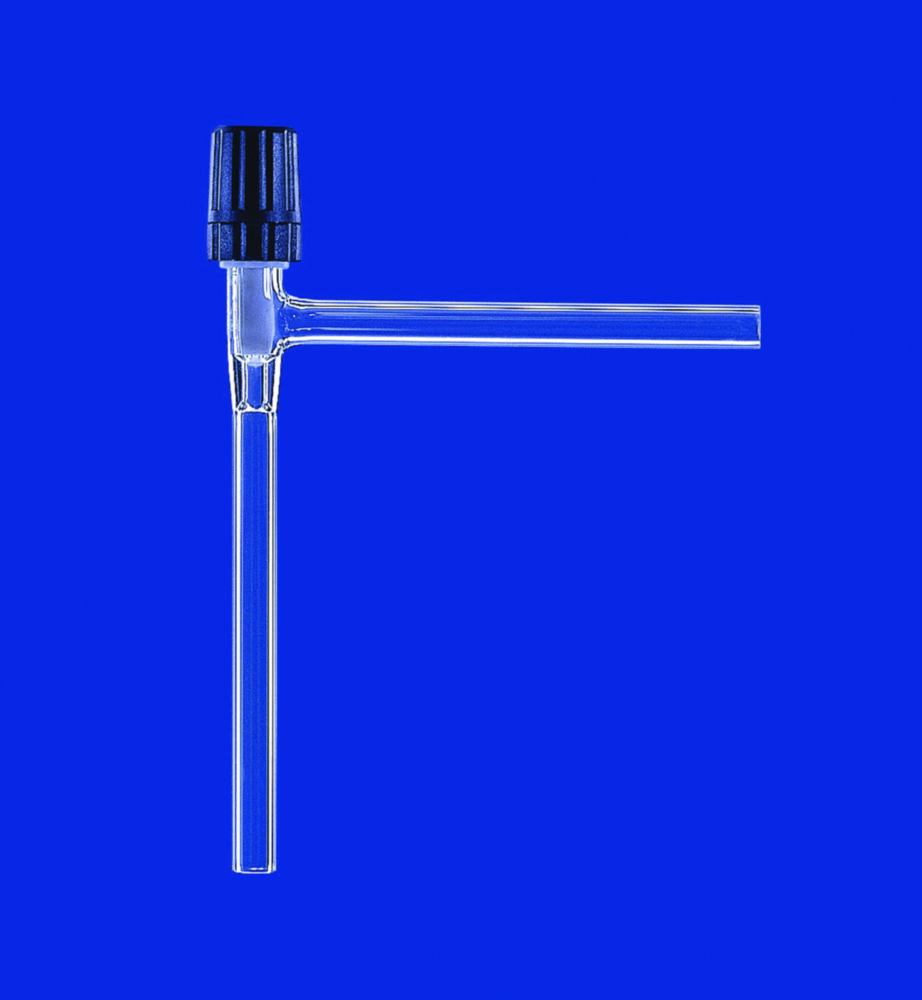 Needle-valve stopcocks, right-angled, DURAN® tubing