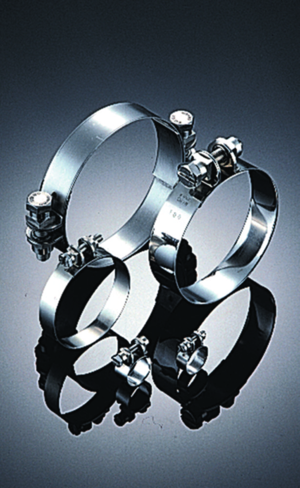 Worm drive tubing clips