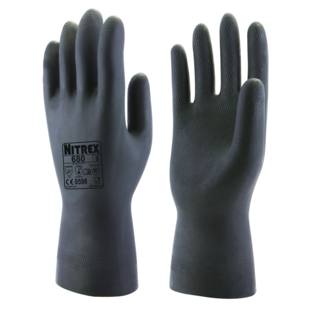 Chemical protective glove NITREX 680,  Latex