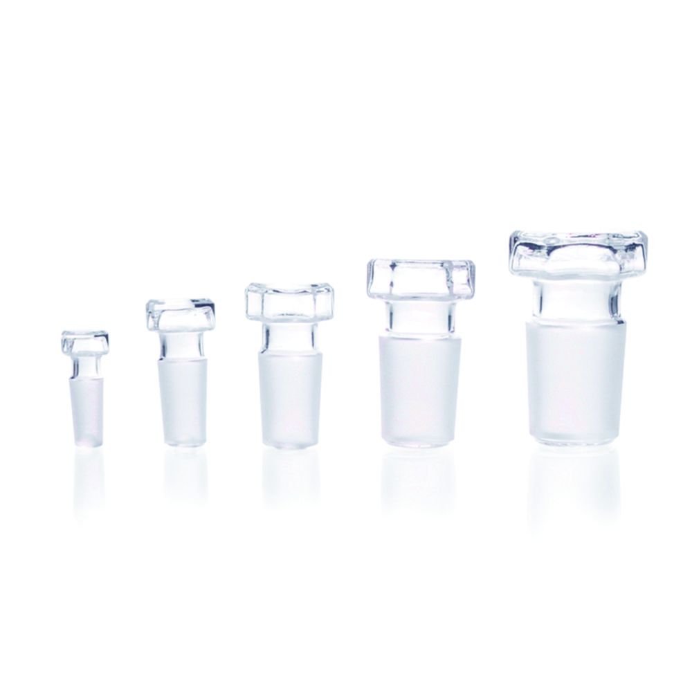 Hexagonal hollow stopper DURAN®, flat