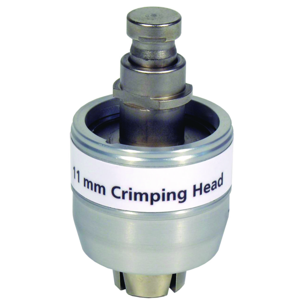 Crimping heads for crimp caps