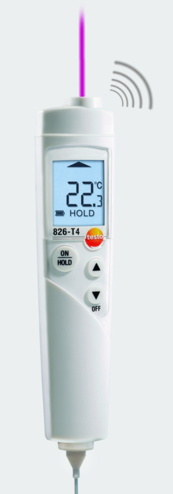 Infrared thermometer testo 826-T4, with penetration probe