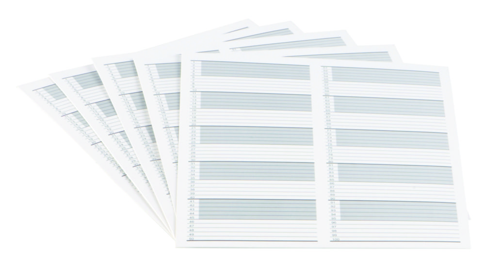 Spare Inventory Card for Microscope Slide Boxes Premium Plus