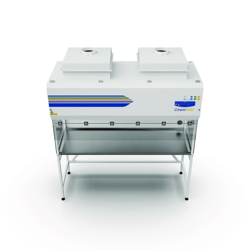 External housing for additional A/C filter for chemical laboratory fume cupboards ChemFAST Elite