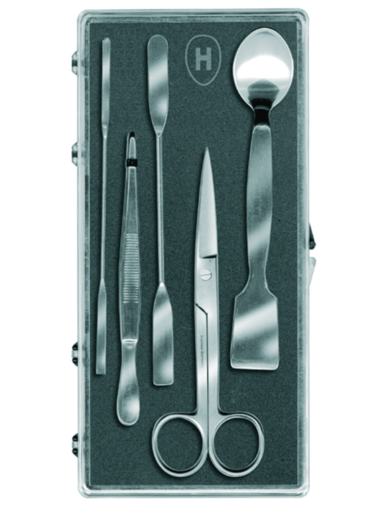 Chemist's small instrument set, 5 pieces