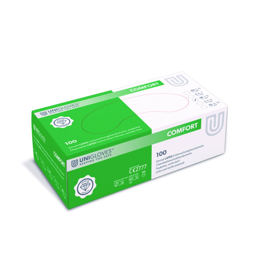 Disposable Gloves Comfort, Latex, Powder-Free
