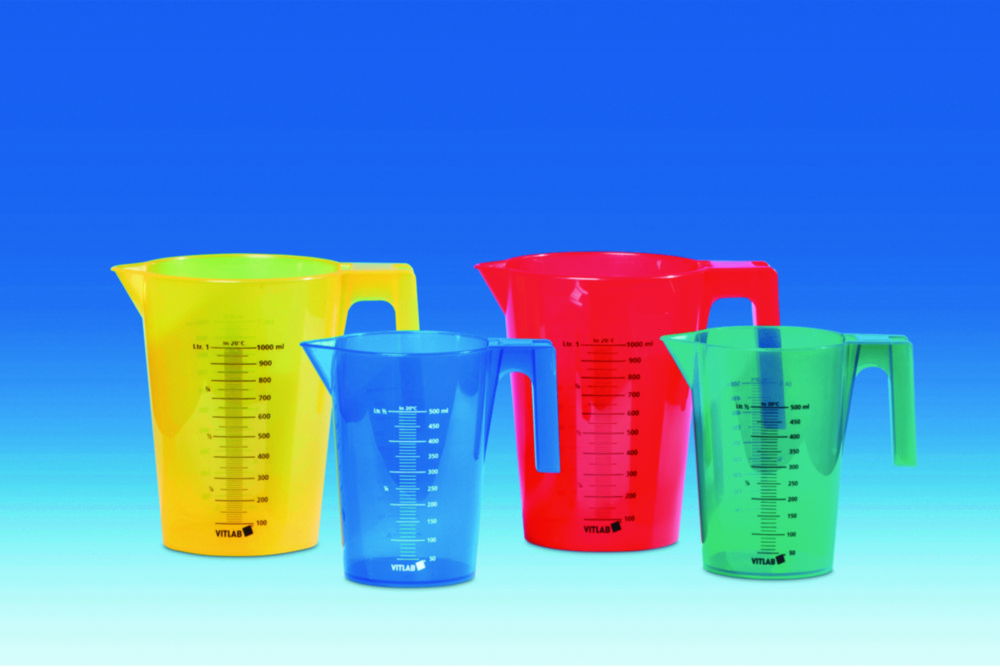 Graduated jug set, PP, assorted colours