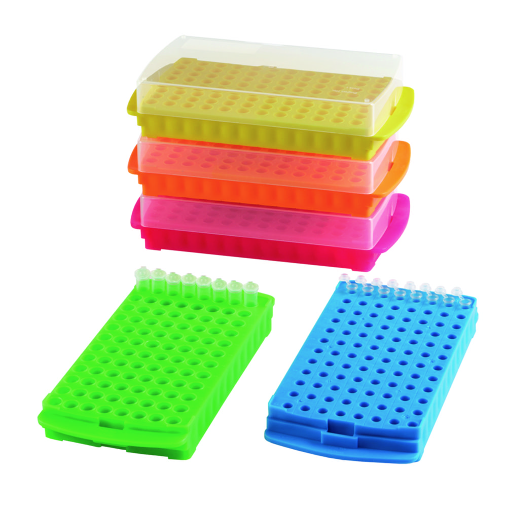 Microtube racks, PP, 96-Well