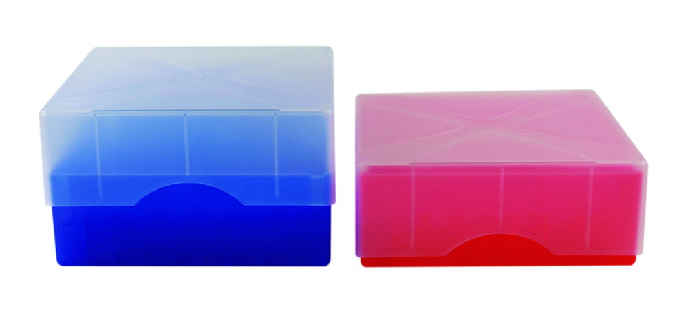 Cryogenic boxes, slip lid with adaptable height, PP, 133 x 133